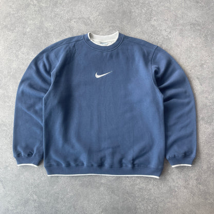 Nike 2000s heavyweight embroidered sweatshirt (L)