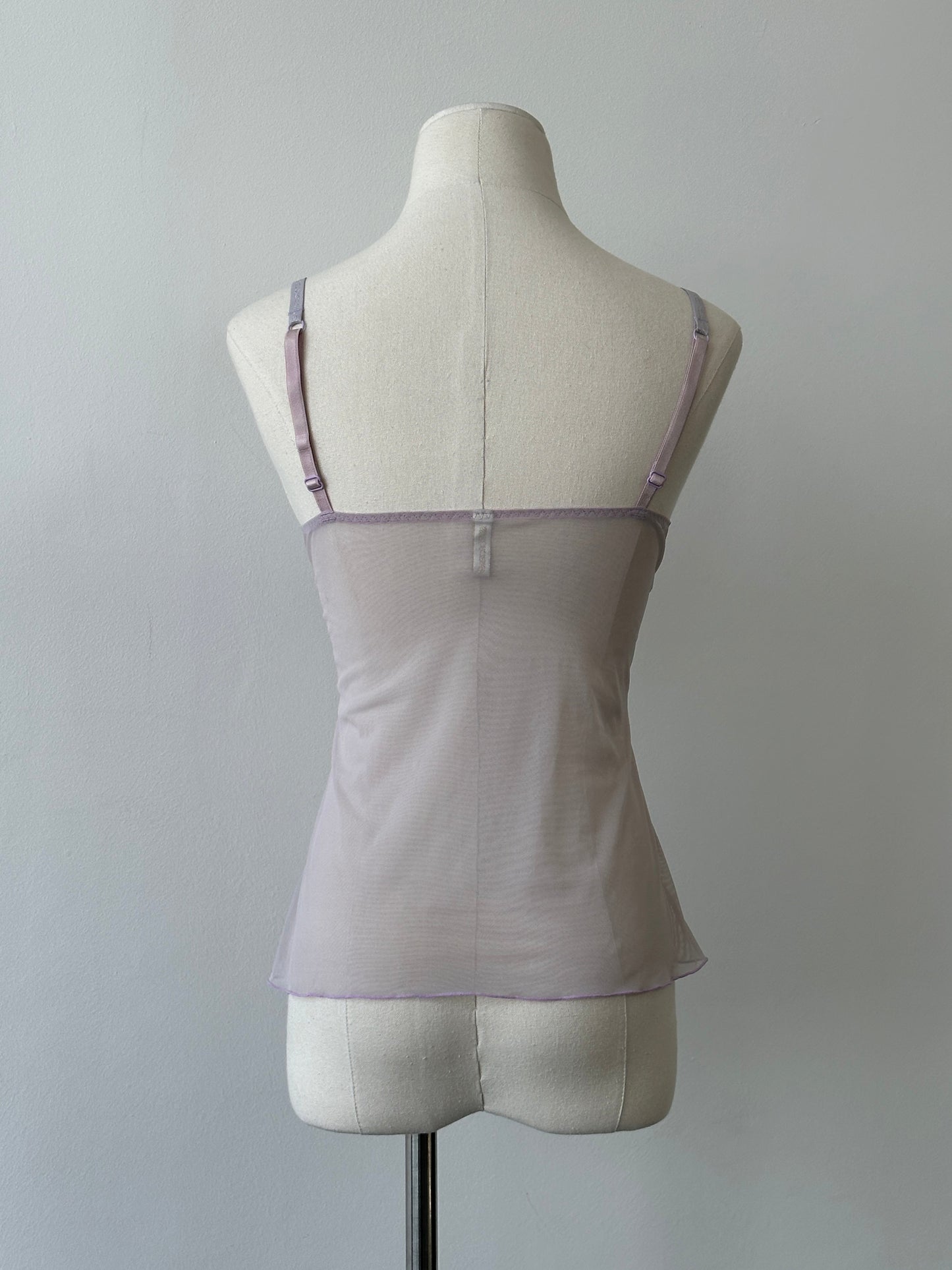 Vintage 1990s Sheer Lace Cami Top - XS-S