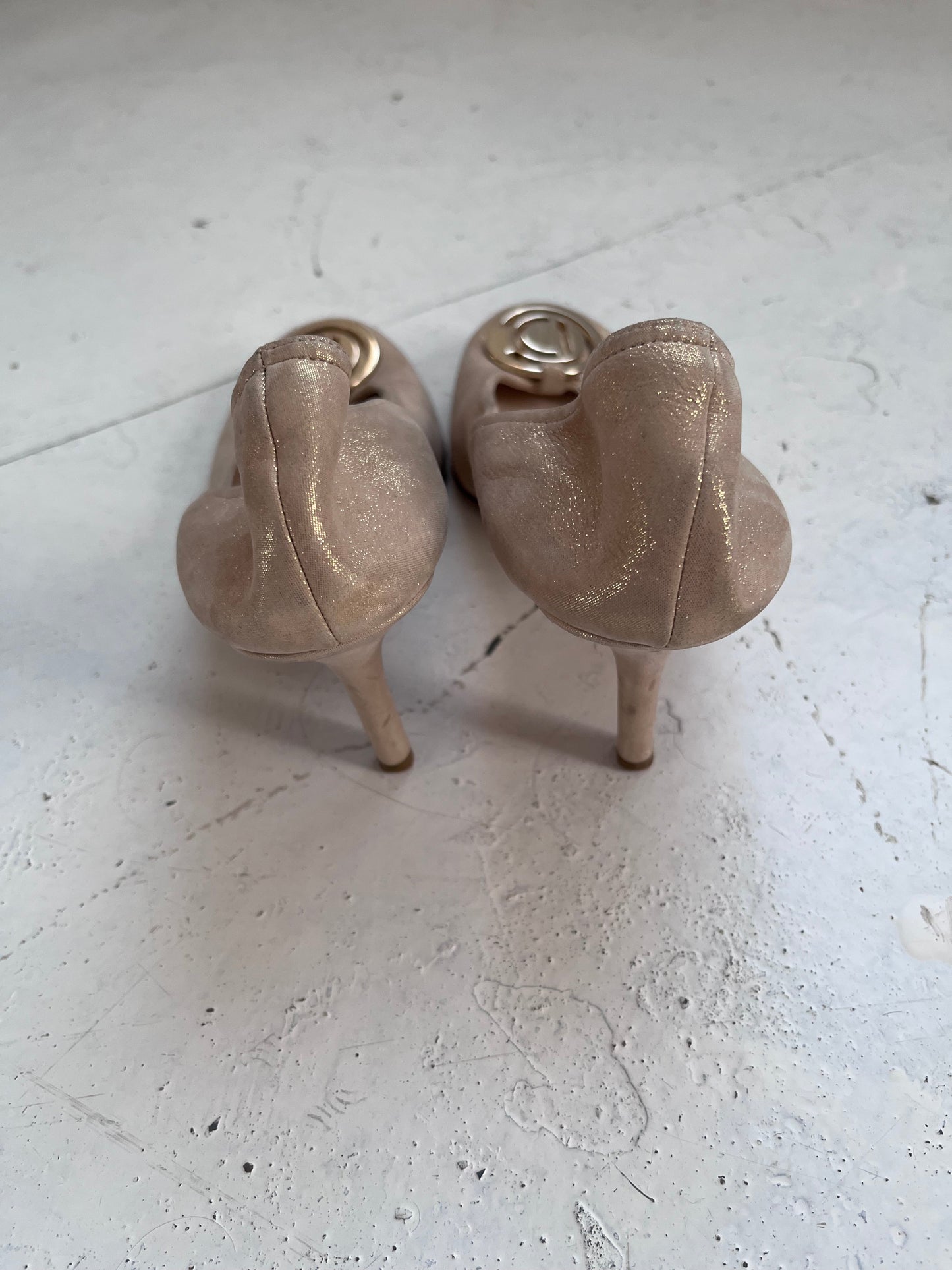 2000s christian dior heels | BEIGE, Beige
