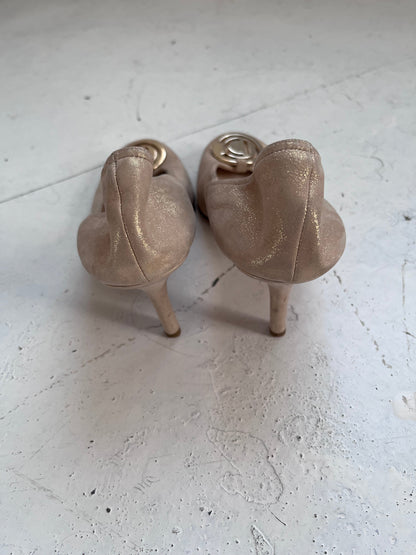 2000s christian dior heels | BEIGE, Beige