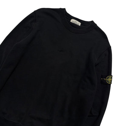 Stone Island Black Pullover Crewneck | XL, Black