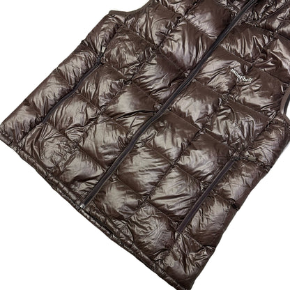 Montbell Superior Down Puffer Gilet In Brown ( XL )