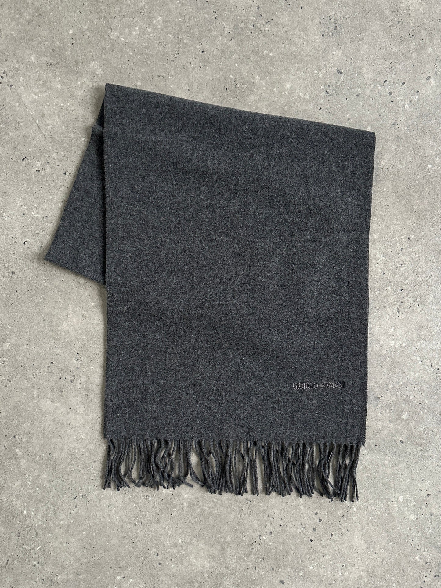 Giorgio Armani Pure Wool Logo Scarf