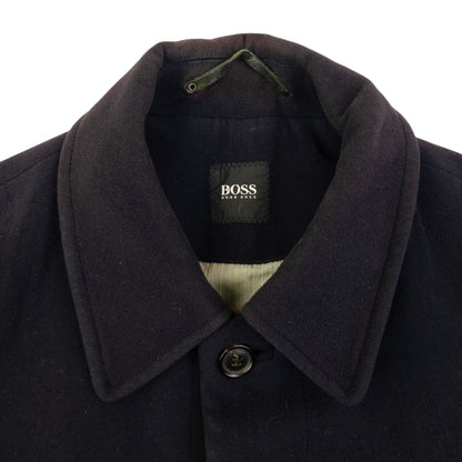 Vintage 2000s Hugo Boss Button Up Cashmere Wool Jacket Size L | Large, Navy