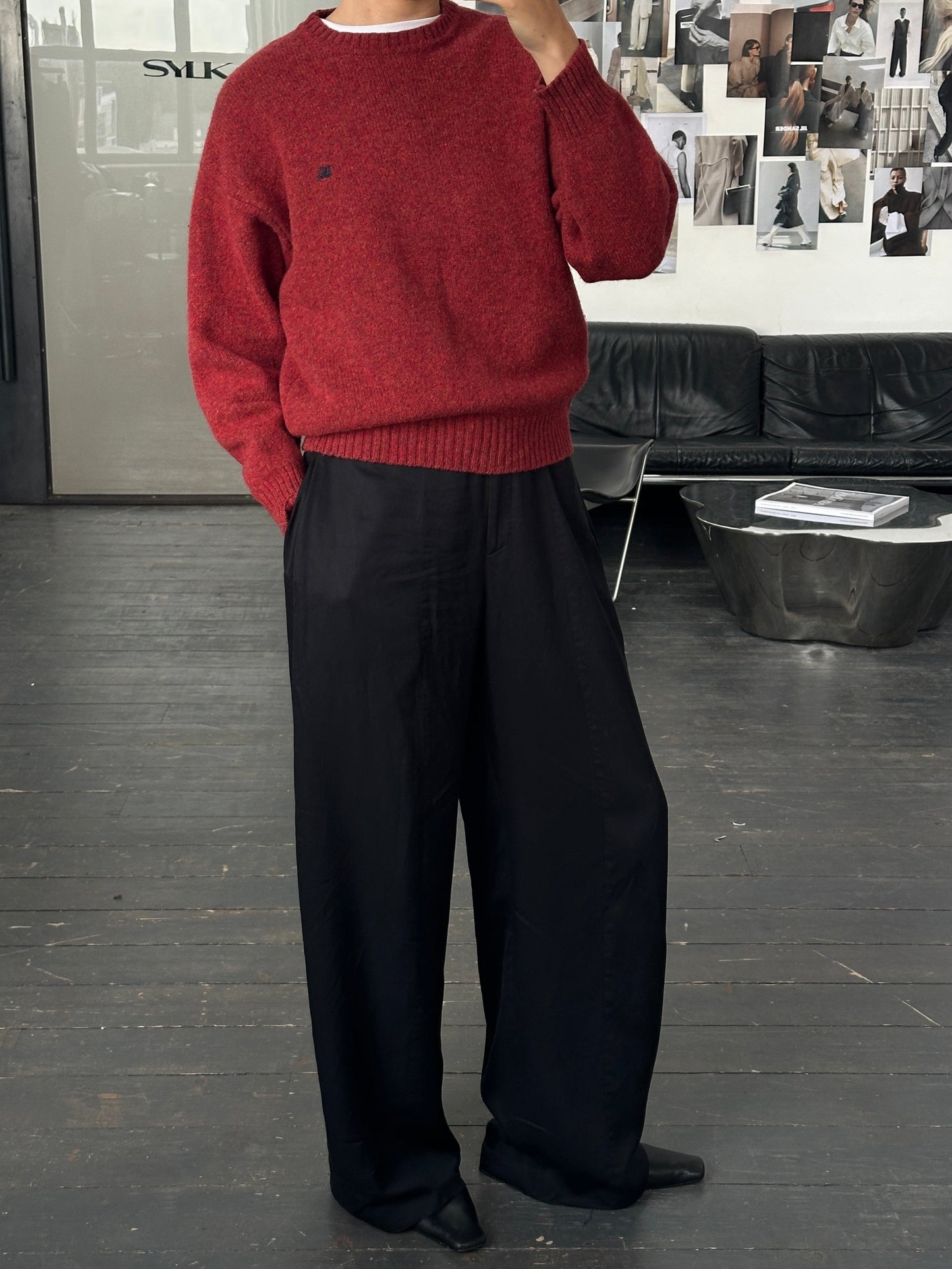 Burberry London 2000s Pure Wool Logo Knitted Jumper - M