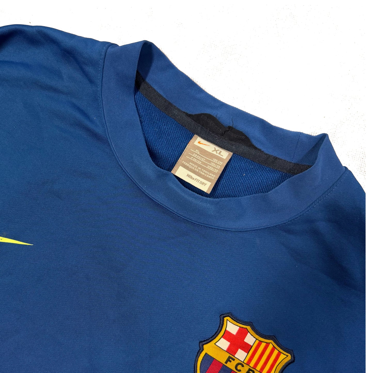 Nike Barcelona 2009/10 Sweatshirt In Navy & Blue (XL)