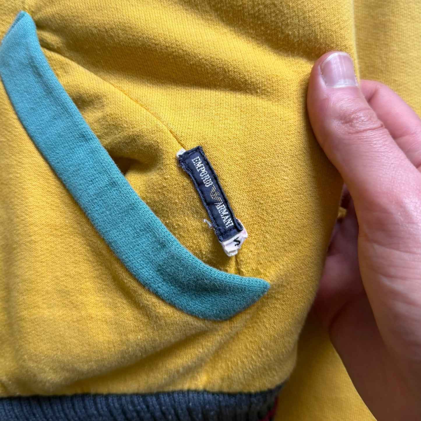 1981/82 Emporio Armani Reversible Bomber Jacket (S) | Default Title, Multicoloured