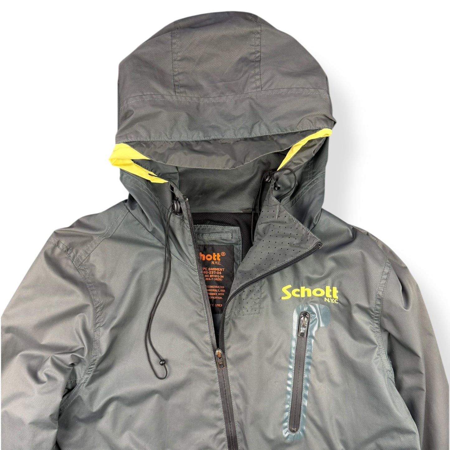 2000's Schott Asymmetric Zip Jacket (L) | Default Title, Grey