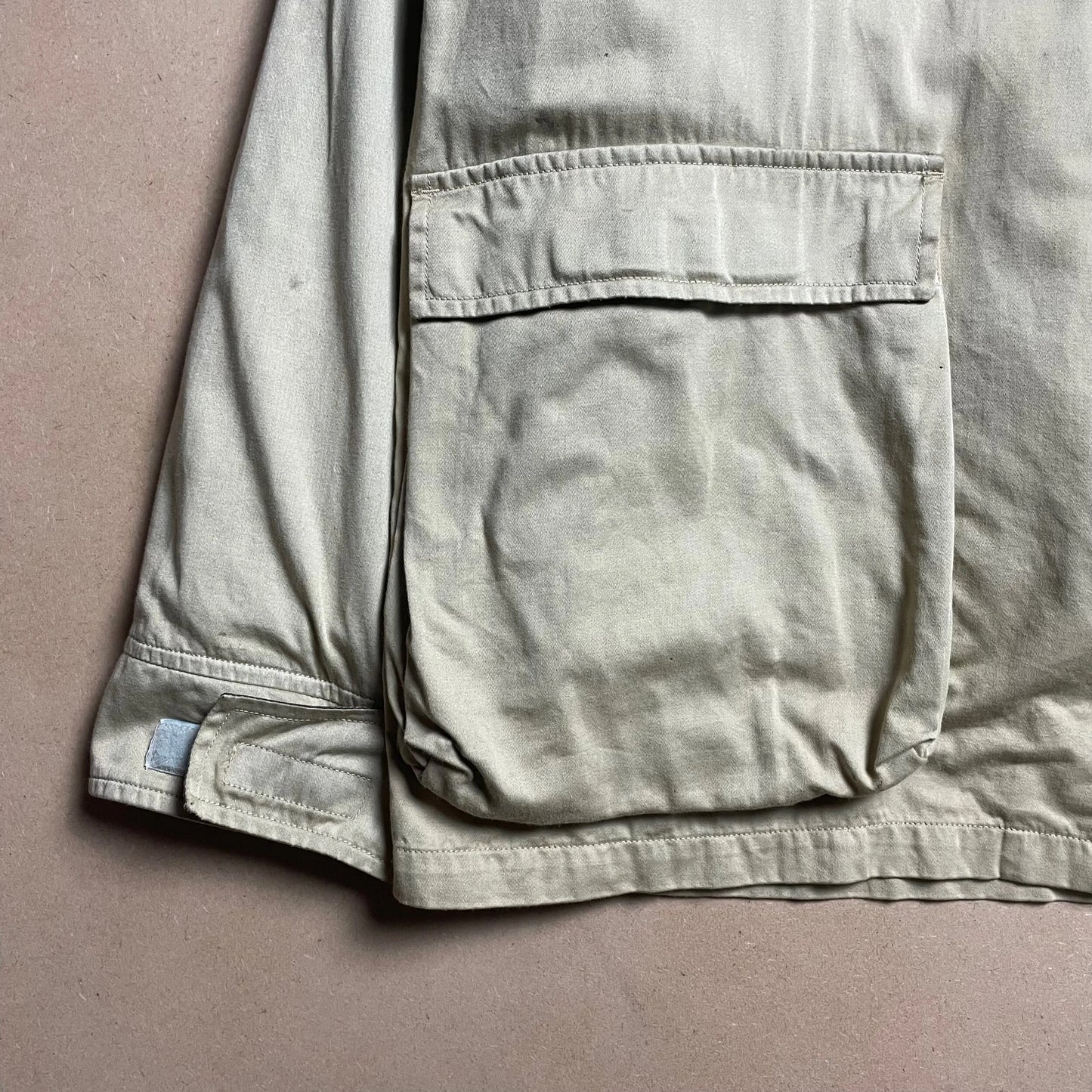 A/W 1993 Sand Gold Raso Gommato Multi Pocket Field Jacket