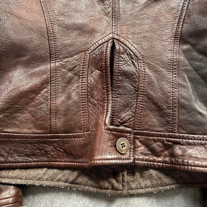 Vintage Leather Jacket | Brown, Brown