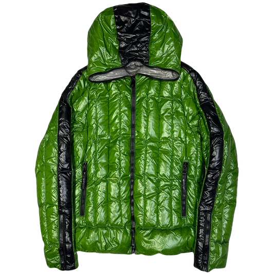 Duvetica Puffer Jacket In Green & Black ( L )