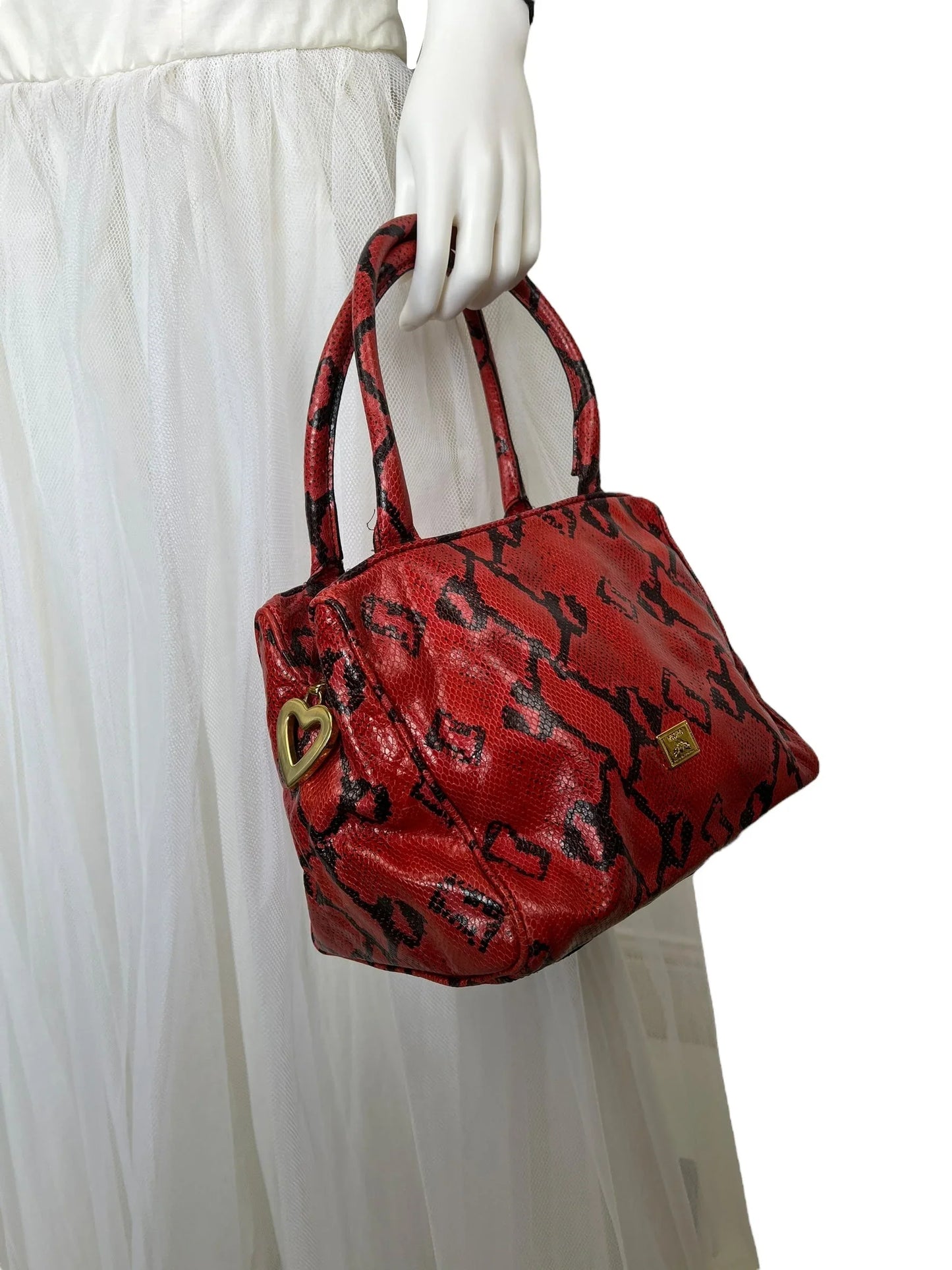 Moschino mid 1990s Python bag