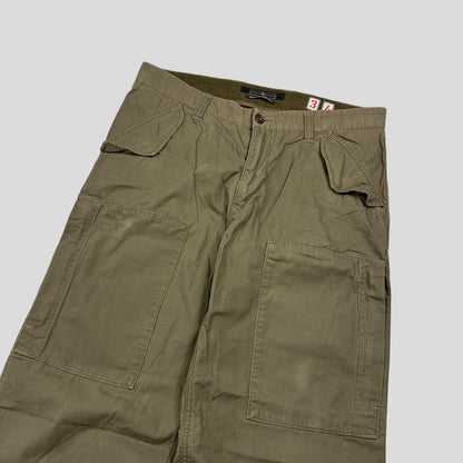 Stone Island AW08 Denims Multipocket Baggy Cargo Trousers - L | Default Title, Green