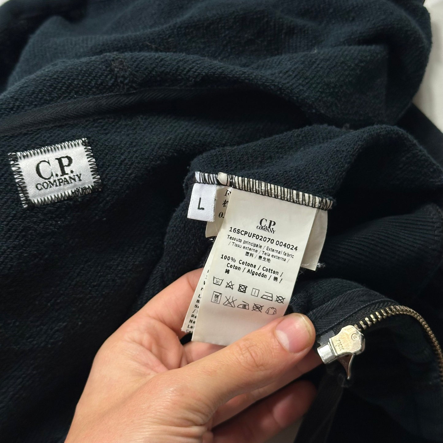 CP Company 2010 Navy Goggle Hoodie - M/L