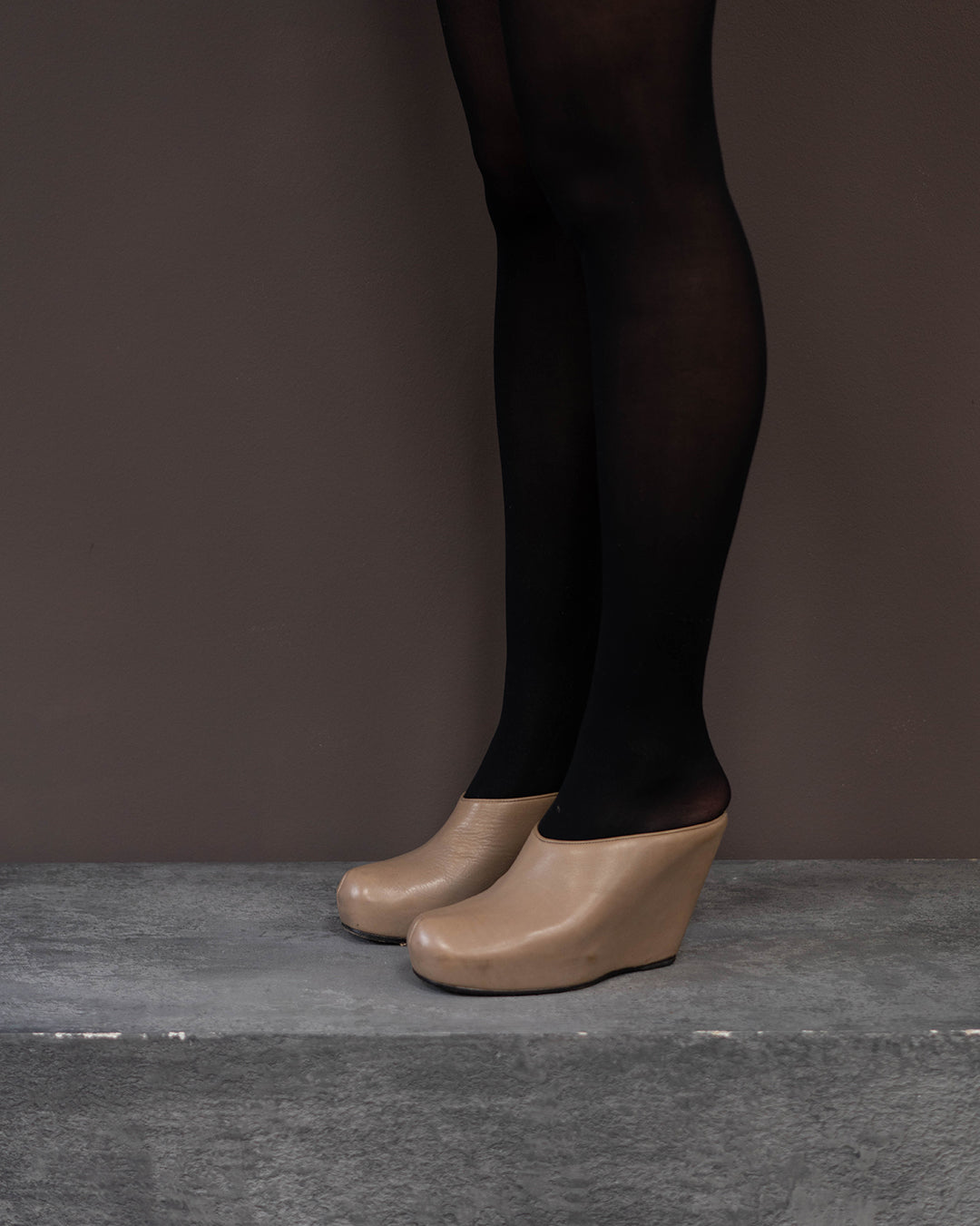 RICK OWENS PLATFORM SHOES (EU 36) | DEFAULT TITLE, Beige