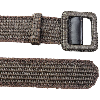 Vintage 90s YSL Yves Saint Laurent Woven Belt Size L | O/S, Brown