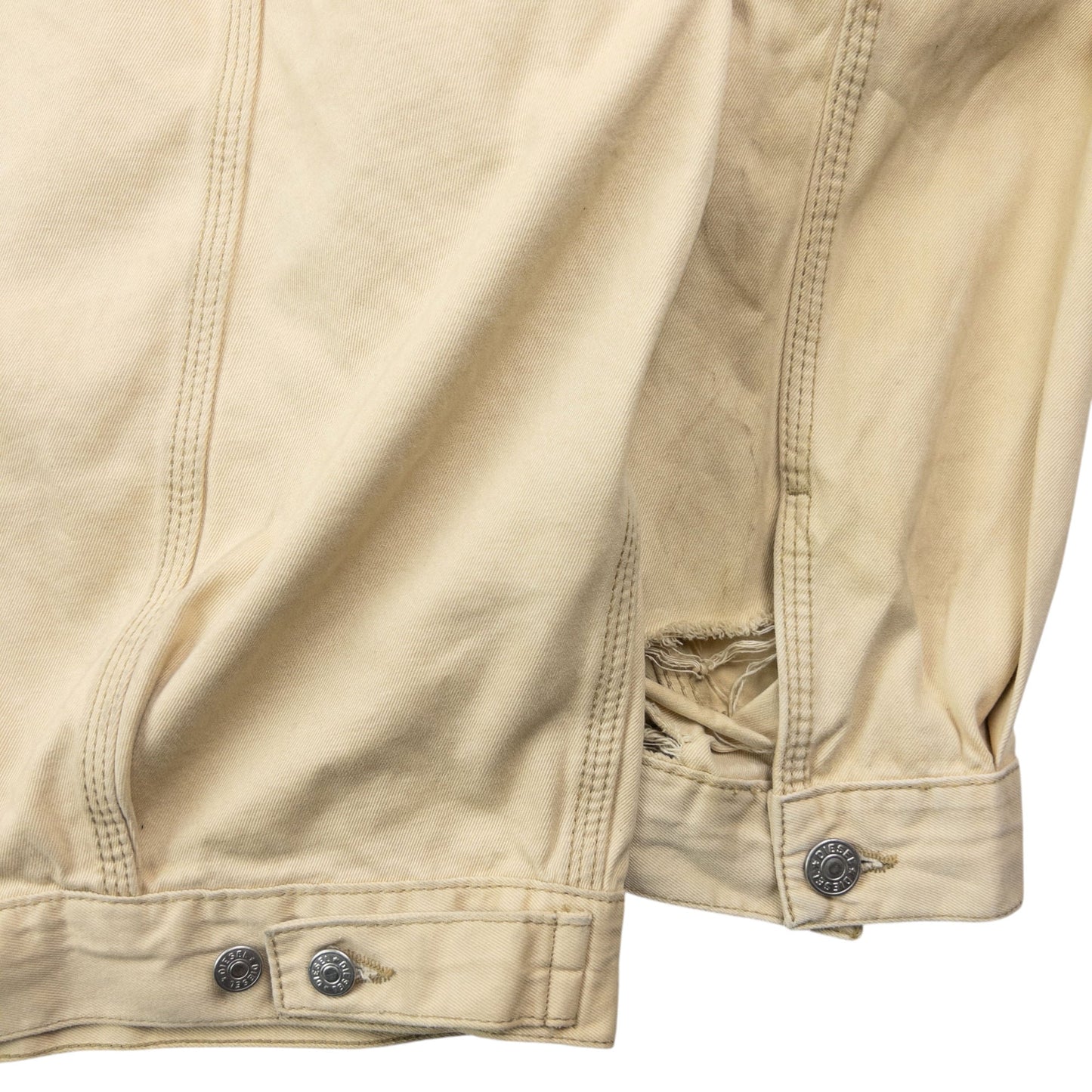 Vintage 2000s Diesel Industry Button Up Jacket Size XXL | XXL, Beige