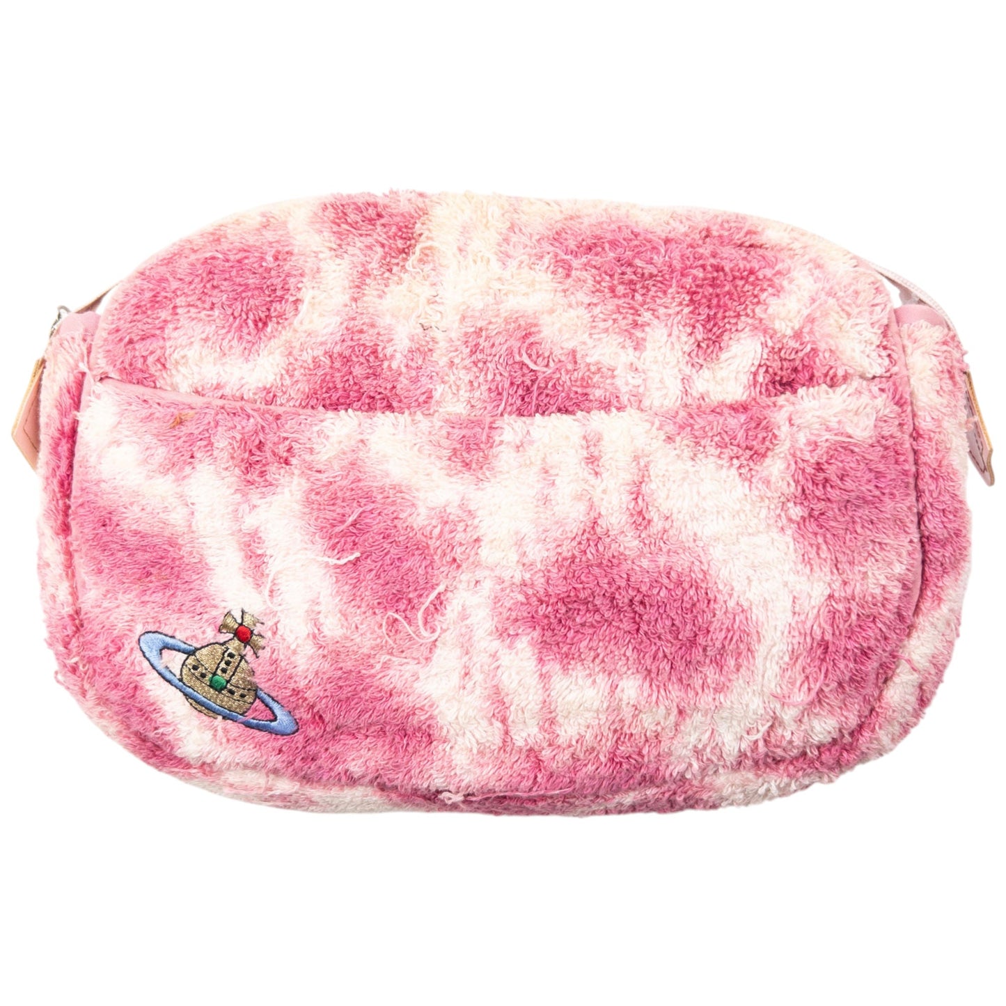 Vintage 90s Vivienne Westwood Terry Cloth Pattern Wash Bag | O/S, Pink