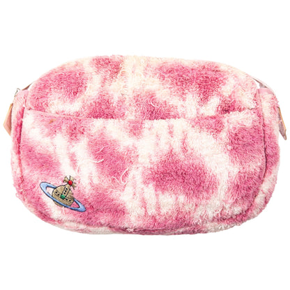 Vintage 90s Vivienne Westwood Terry Cloth Pattern Wash Bag | O/S, Pink