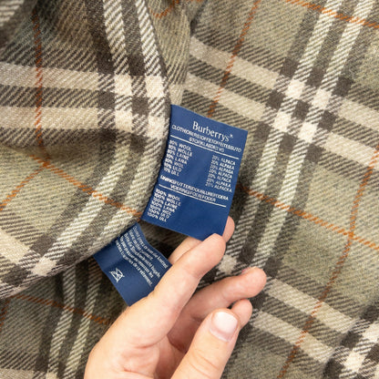 Vintage 90s Burberry Nova Check Lined Wool Bomber Jacket Size XL | XL, Multicoloured
