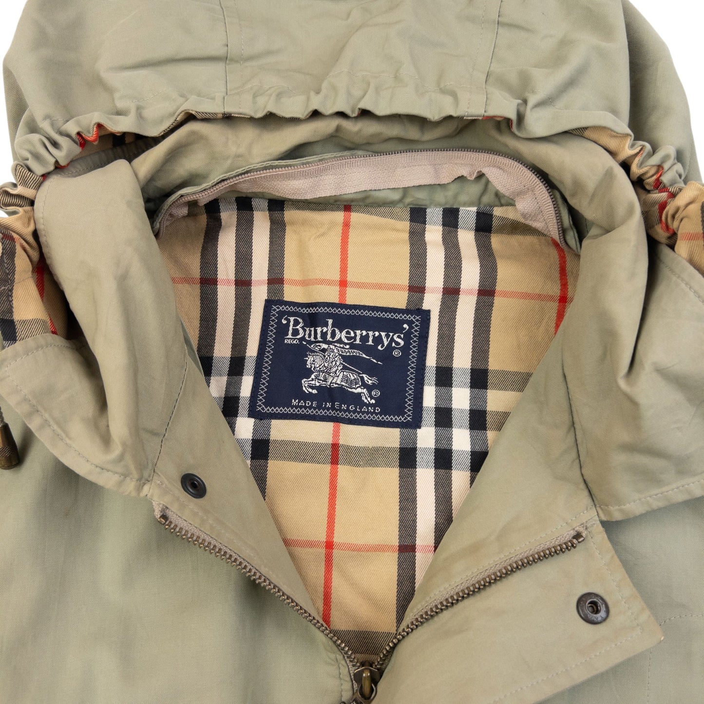 Vintage 90s Burberry Nova Check Lined Jacket Size M | Medium, Green