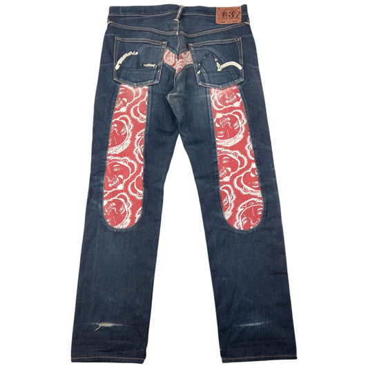 Vintage 2000s Evisu Double Gull Daicock Japanese Denim Jeans Size W35