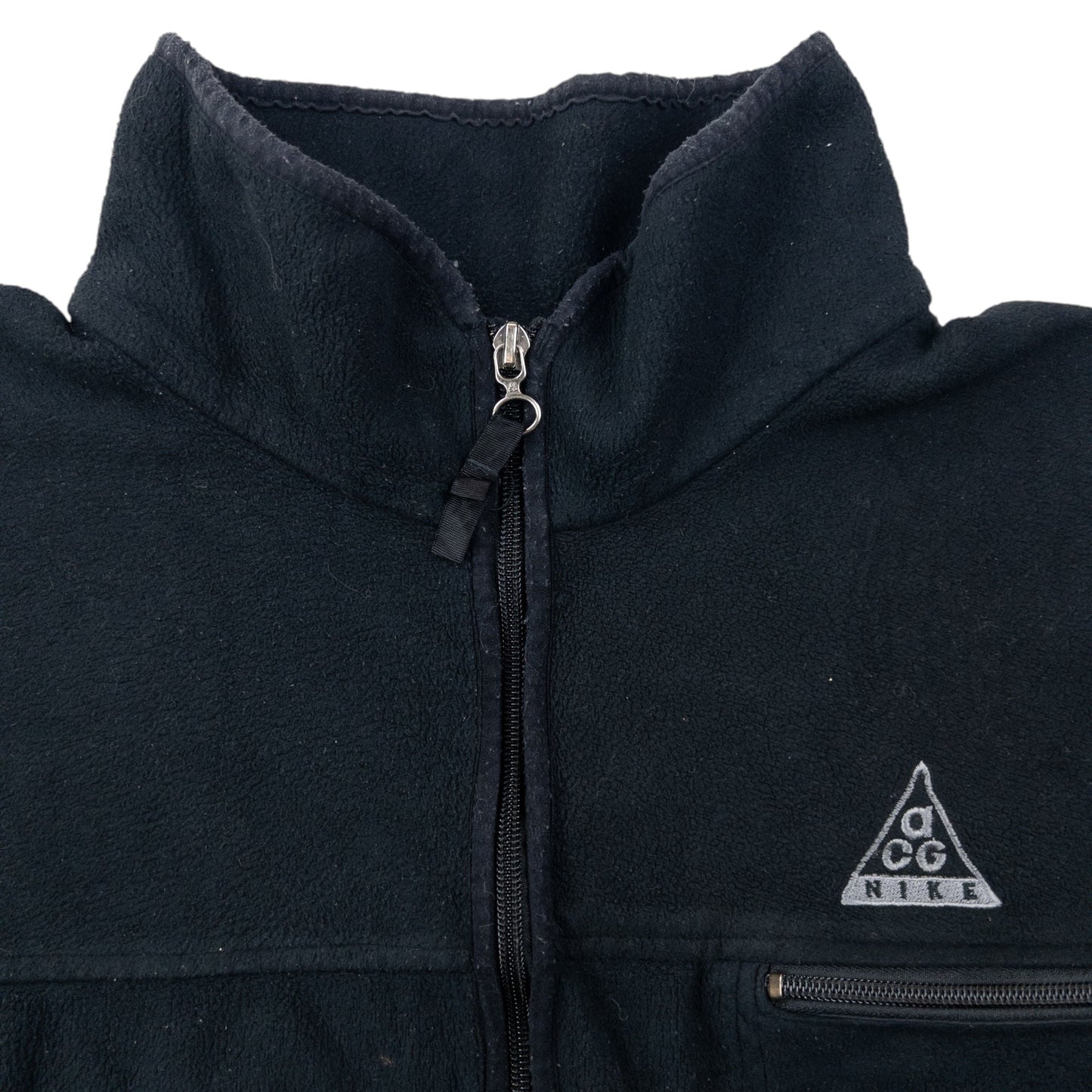 Vintage 90s Nike ACG Therma-Fit Half Zip Fleece Sweatshirt Size XL | XL, Black
