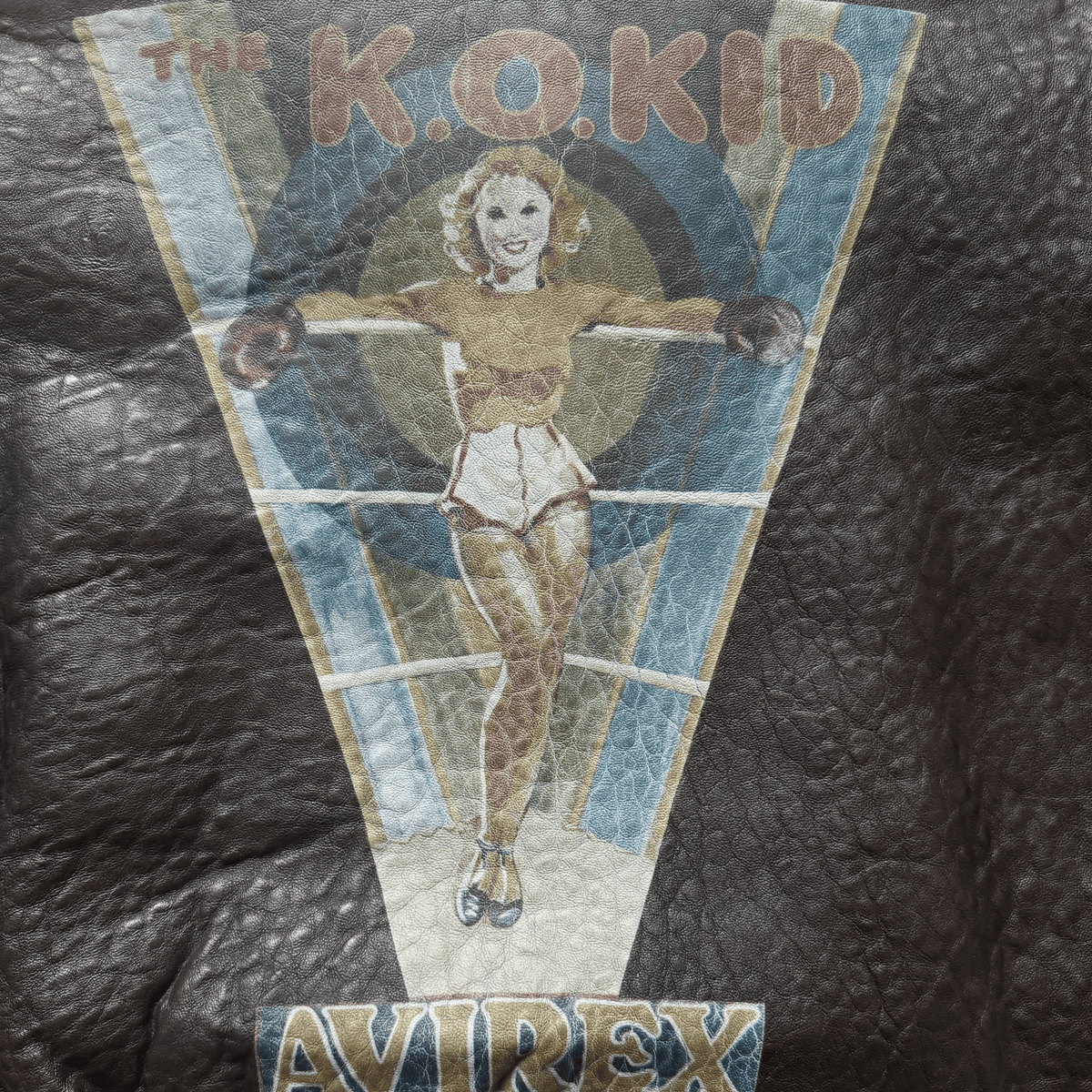 Avirex 'The K.O Kid' 1991 A2 Leather Flight Jacket - XS / S | S / M, Red