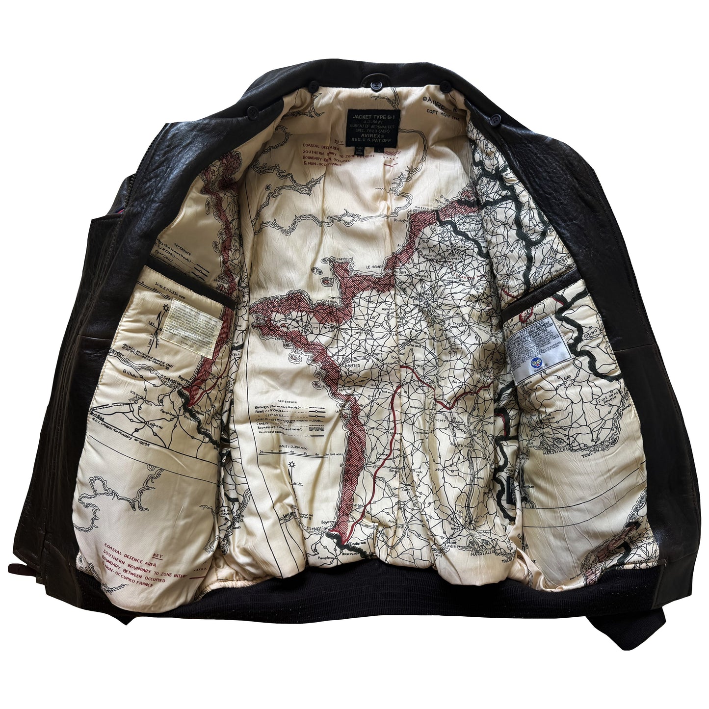 Avirex Top Gun G-1 Flight Jacket - L | Large, Brown