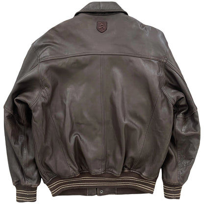 Avirex Leather Varsity Jacket - M