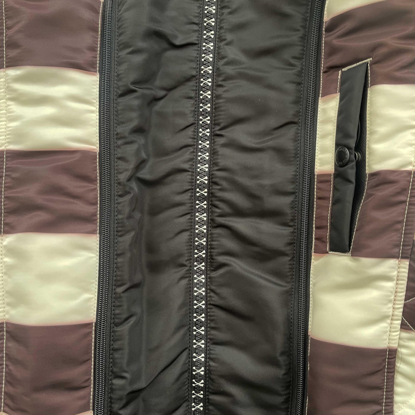 Vanson Leathers Striped Bomber Jacket - XL