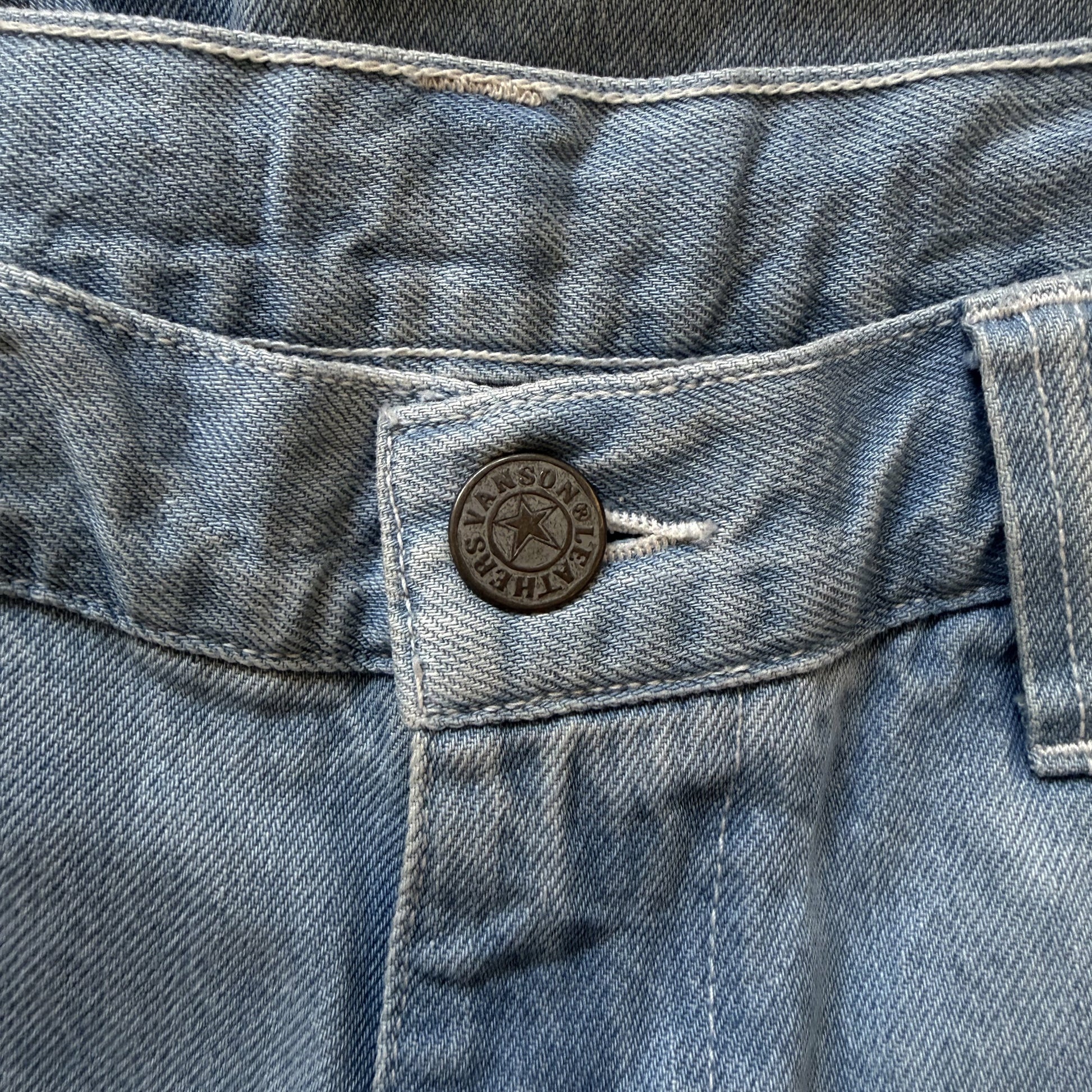 Vanson Leathers Bone Denim Shorts - W36" | W36, TBD