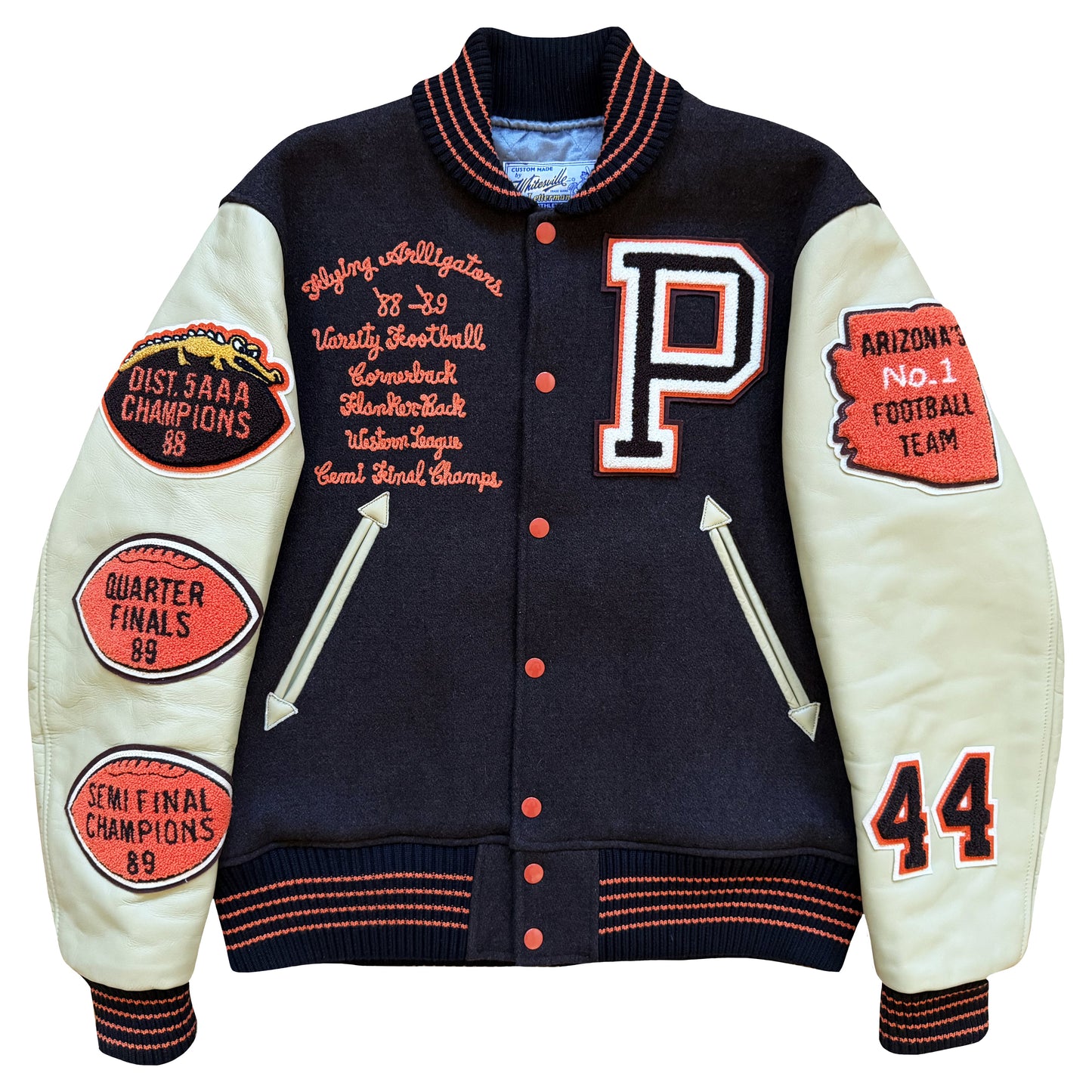 Whitesville 'Flying Alligators' Varsity Jacket - L