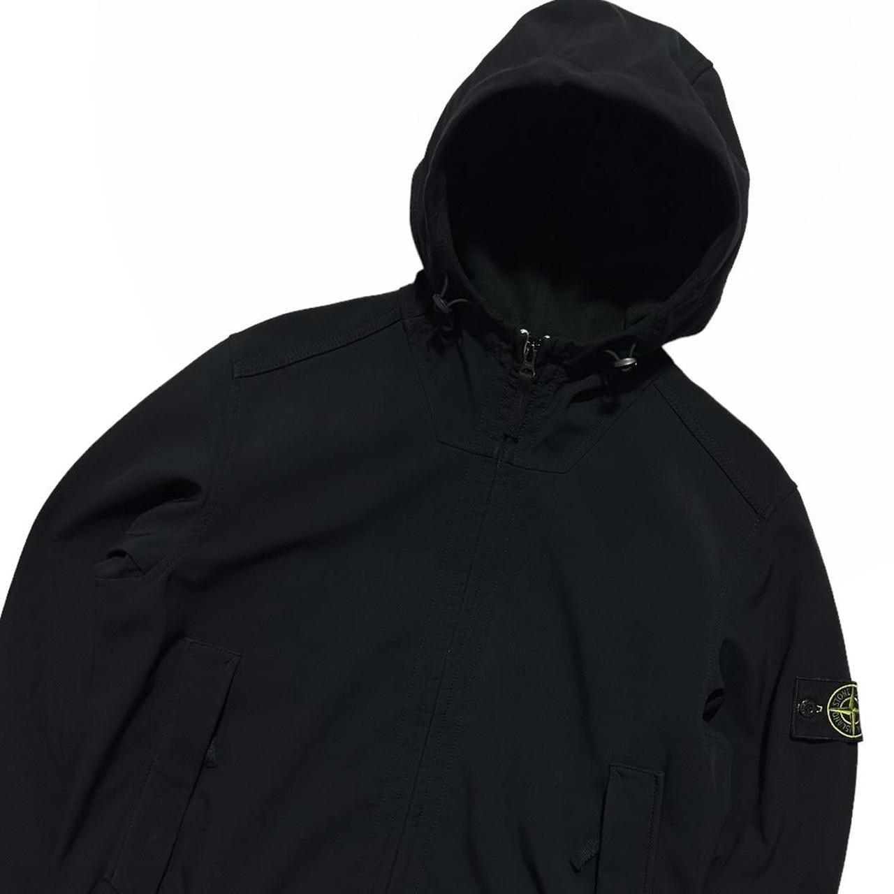 Stone Island Black Soft Shell-R Jacket - Known Source