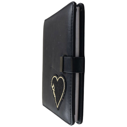 Vintage 2000s Dior Embroidered Heart Leather Notebook | O/S, Multicoloured
