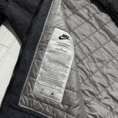 Stone Island Mussola Gommata Nylon Metal Jacket | Small, Black