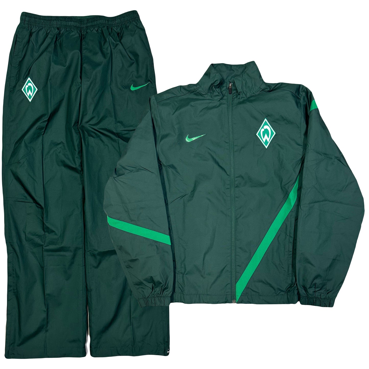 Nike Werder Bremen 2011/12 Tracksuit In Green ( L )