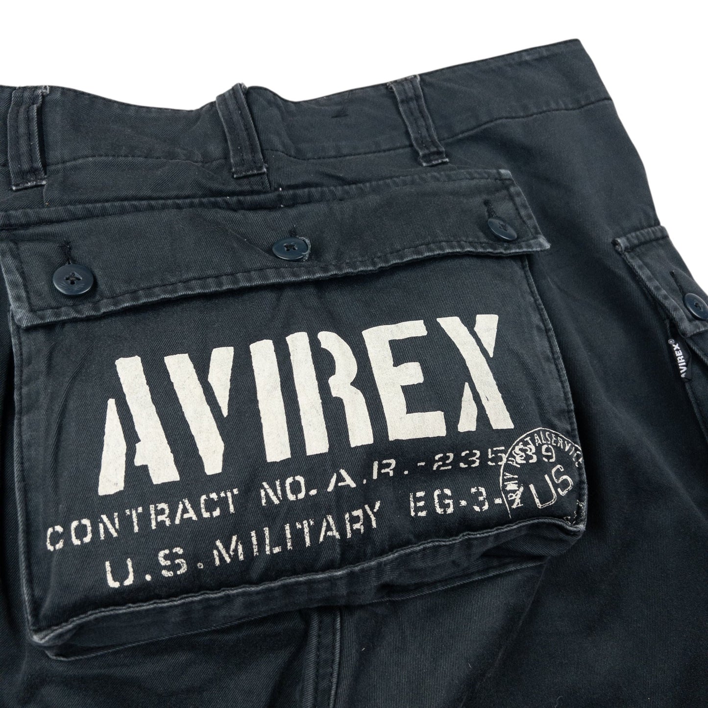 Vintage AVIREX Cargo Pocket Trousers Size W35