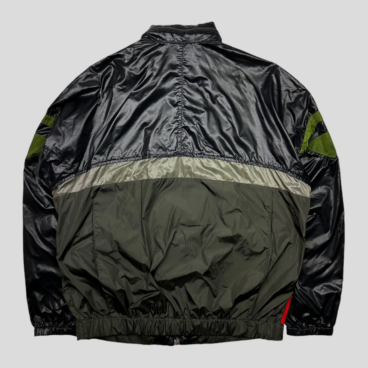 Prada Sport 2008 Nylon Ripstop Panelled Technical Windbreaker - L