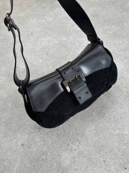 Russell & Bromley 00s Leather Suede Shoulder Bag