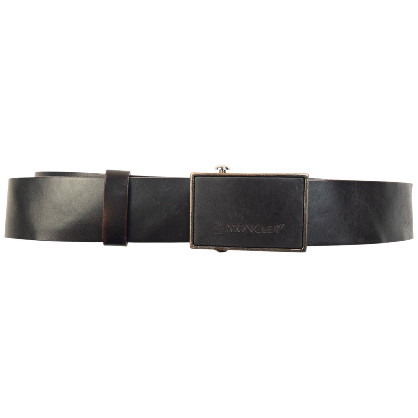 Vintage 90s Moncler Leather Belt One SIze | O/S, Black