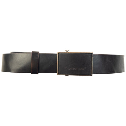 Vintage 90s Moncler Leather Belt One SIze | O/S, Black