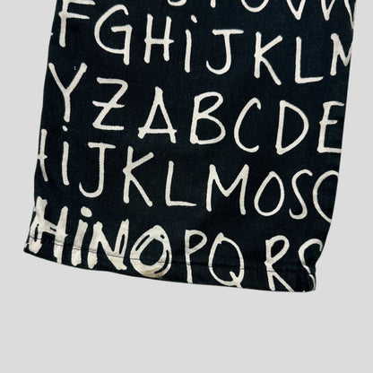 Moschino Jeans 00’s ABC Alphabet Black Jeans - 31 | Default Title, Multicoloured