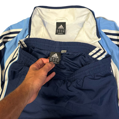 Adidas Real Madrid 2005/06 Tracksuit In Blue, White & Navy ( L )