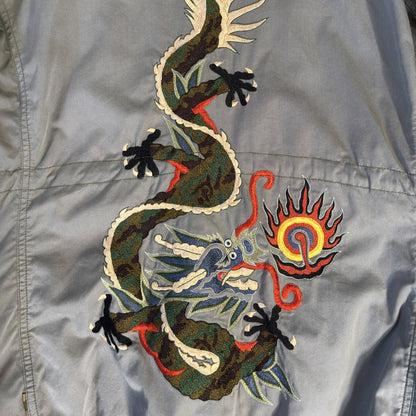 Maharishi 00’s Dragon Embroidered M-65 Field Jacket L | Large, Multicoloured