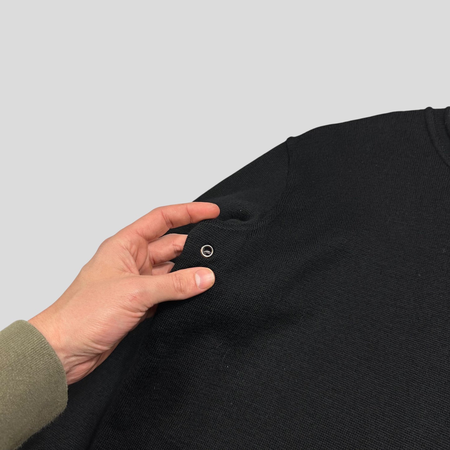 Prada Sport 2006 Ventilated Crewneck Knitted Jumper - S/M | Default Title, Black