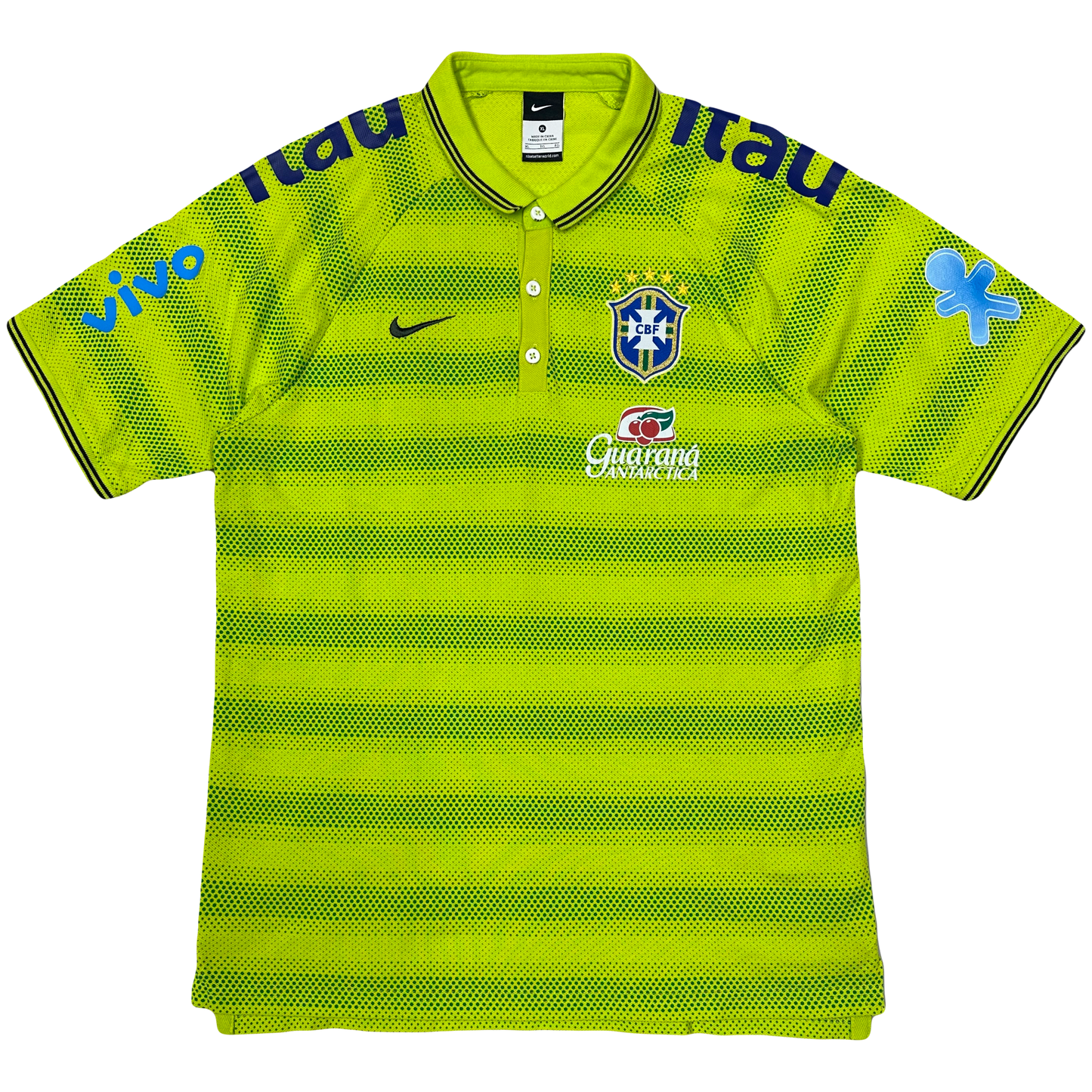 Nike Brazil 2014 Polo In Green ( XL )