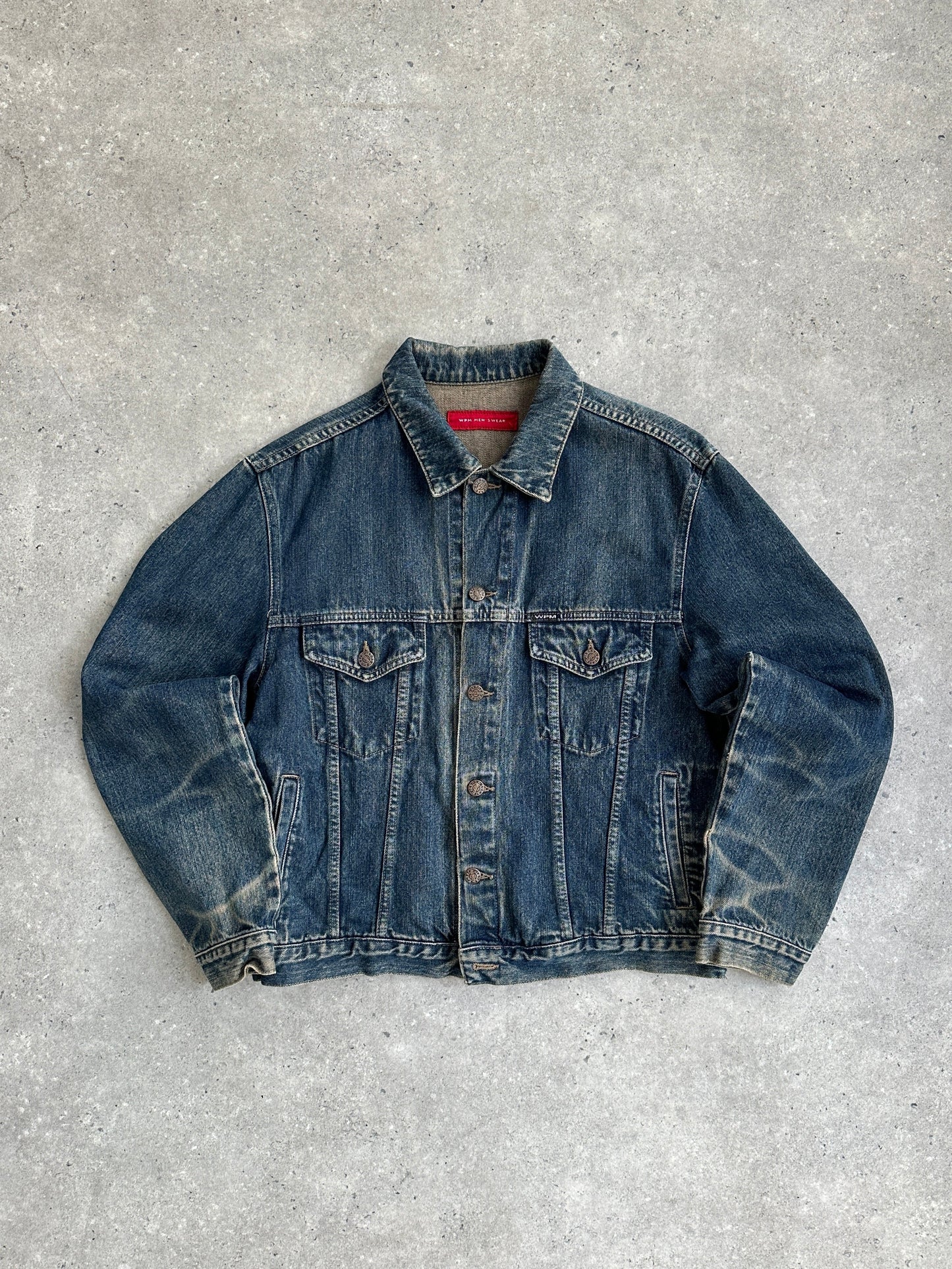 Italian Vintage Washed Denim Jacket - M/L