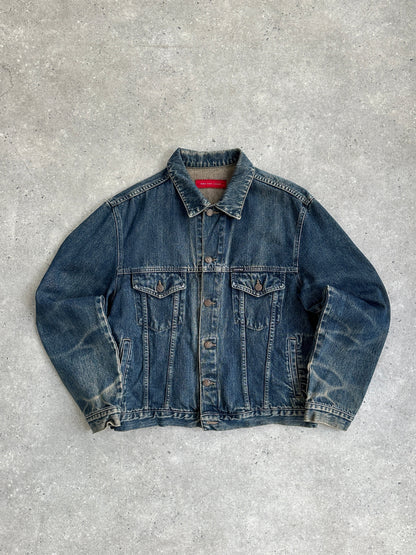 Italian Vintage Washed Denim Jacket - M/L