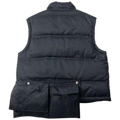 Vintage 2000s Dolce & Gabbana Convertible Multi Pocket Puffer Gilet Size S | Small, Black